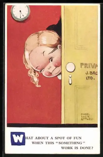 Künstler-AK Mabel Lucie Attwell: What about a spot of fun...