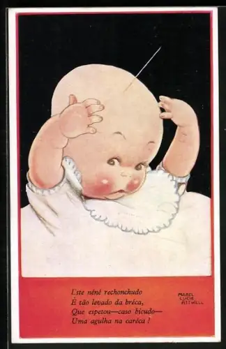 Künstler-AK Mabel Lucie Attwell: Baby mit einem Haar