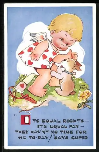 Künstler-AK Mabel Lucie Attwell: I ts Equal Rights
