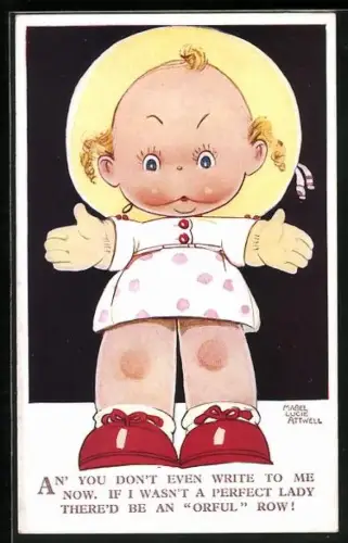 Künstler-AK Mabel Lucie Attwell: Kleines Mädchen mit Hut