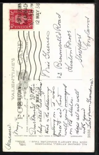 Künstler-AK Mabel Lucie Attwell: Kleines Mädchen mit Blumenkorb