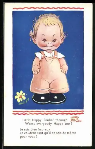 Künstler-AK Mabel Lucie Attwell: Kleines Kind lacht