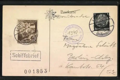 AK Ansicht von Luftschiff Zeppelin im Flug