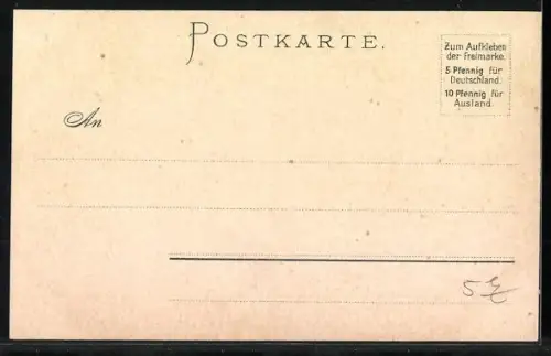 Künstler-AK Carl Biese: Rüdesheim / Rhein, Uferpartie