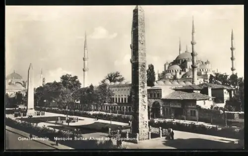 AK Constantinople, Mosquée Sultan, Ahmed et I'Hippodrome