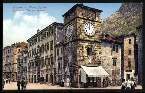 AK Kotor / Cattaro, Piazza d`Armi, Trg od oruzja
