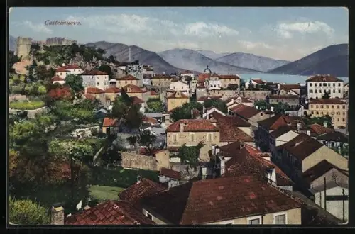 AK Herceg Novi / Castelnuovo, Blick über die Dächer der Stadt