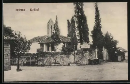 AK Lovrana, Partie am Kirchhof, Strassenhändler Verkaufsstand