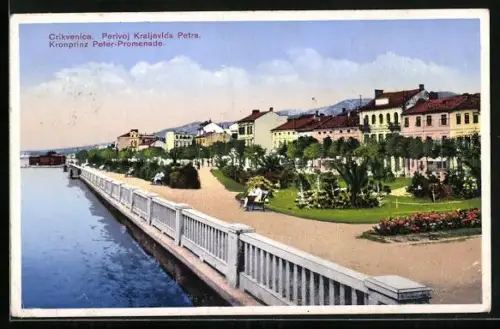 AK Crikvenica, Kronprinz Peter-Promenade