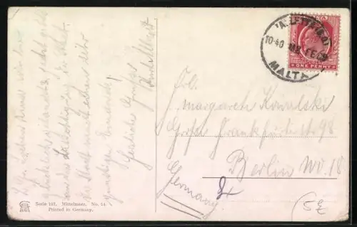 AK Malta, Hafenpartie, Dampfer