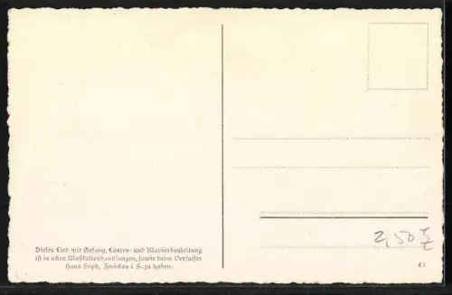 AK Lied Da Eisnbah, Wanderer mit Pfeife