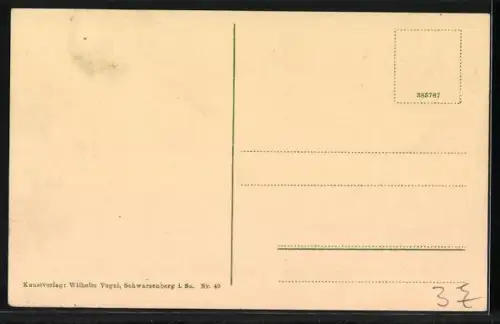 AK Lied De Lusgusch, altes Paar an einem Tisch