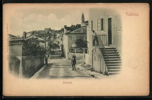 AK Volosca, Strassenpartie mit Wohnhäusern