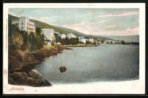 AK Abbazia, Villen am Meer