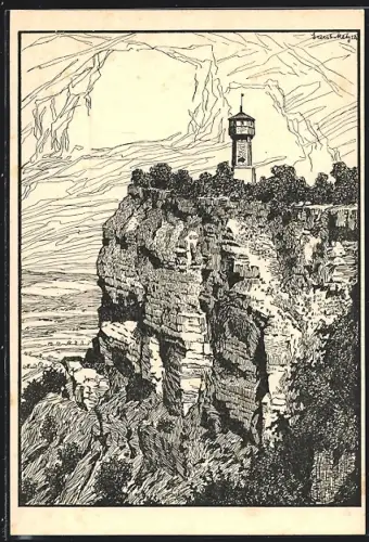 AK Heldrastein, Blick auf den Aussichtsturm