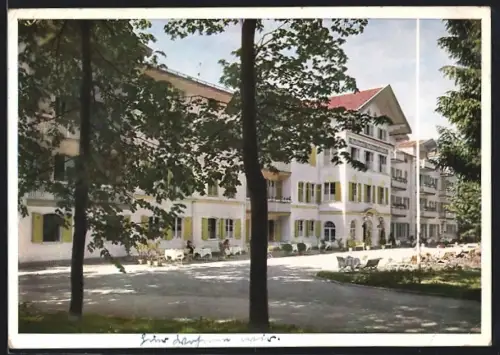 AK Bad Tölz, Partie vom Hotel Jodquellehof