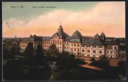 AK Köln-Neustadt, Blick auf die Neue Handels-Hochschule