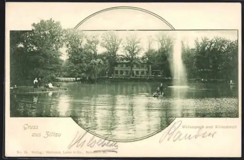 AK Zittau, Weinaupark und Weinauteich