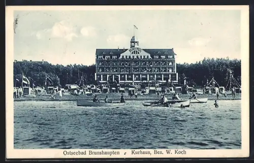 AK Ostseebad Brunshaupten, Kurhaus, Bes. W. Koch