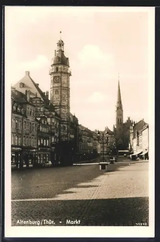 AK Altenburg /Thür., Strassenpartie am Markt