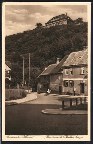AK Gernrode /Harz, Partie mit Stubenberg