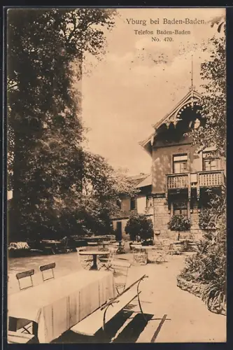 AK Baden-Baden, Gasthaus Yburg