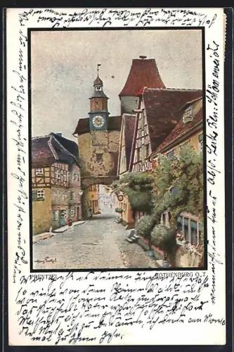 AK Rothenburg /O.T., Blick auf den Prentzel