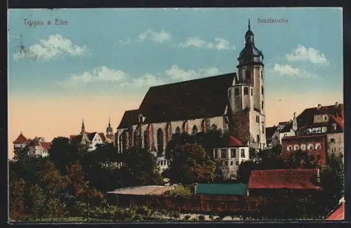 AK Torgau a. Elbe, Stadtkirche