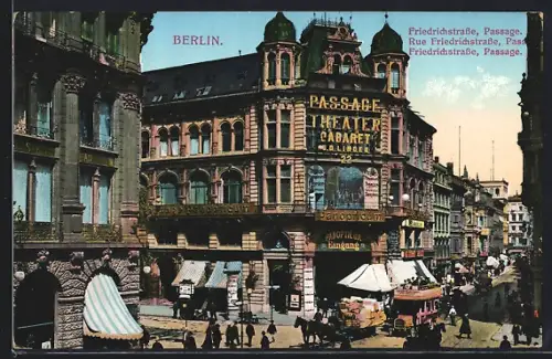 AK Berlin, Friedrichstrasse, Passage, Passage-Theater, Cabaret