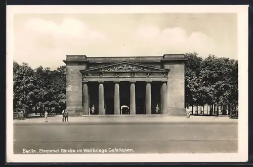 AK Berlin, Ehrenmal für die im Weltkriege Gefallenen