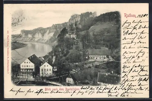 AK Rathen, Bick nach dem Basteifelsen