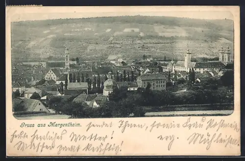 AK Mergentheim, Blick auf die Ortschaft