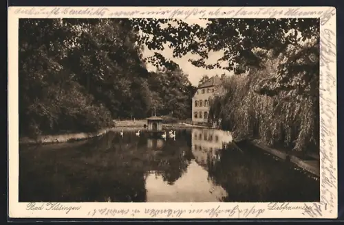 AK Bad Kissingen, Blick auf den Liebfrauensee