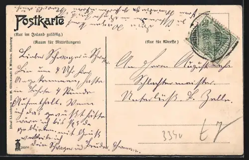 AK Wolfenbüttel, Partie am Herzog August Brunnen