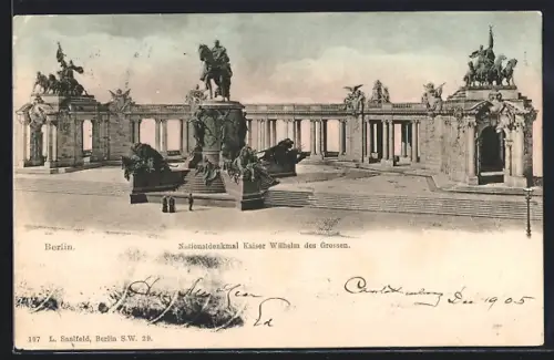 AK Berlin, Nationaldenkmal vom Kaiser Wilhelm des Grossen