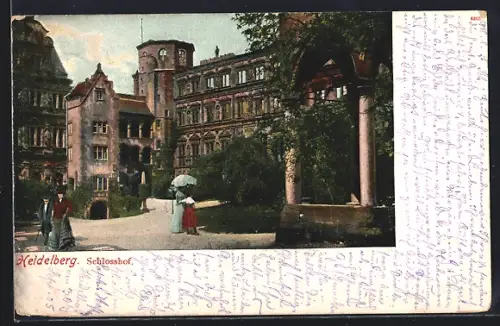 AK Heidelberg, Partie im Schlosshof
