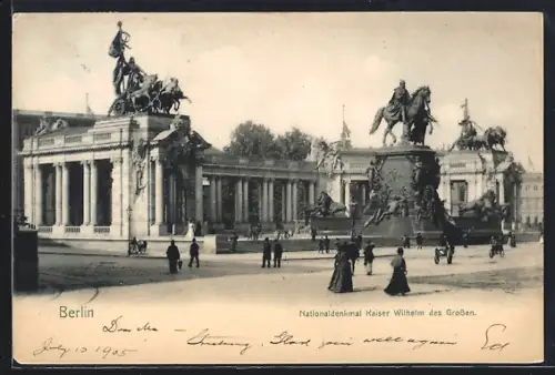 AK Berlin, Nationaldenkmal Kaiser-Wilhelm des Grossen