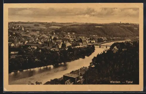 AK Werden, Teilansicht der Ortschaft