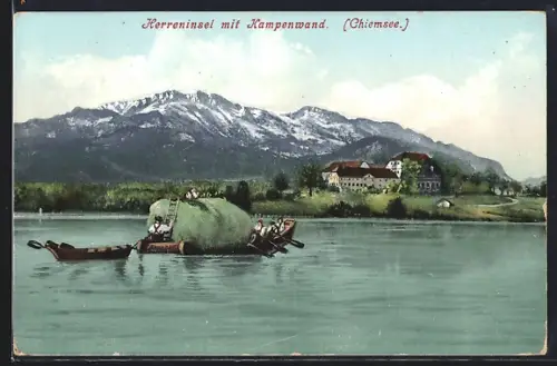 AK Herremchiemsee, Herreninsel mit Kampenwand