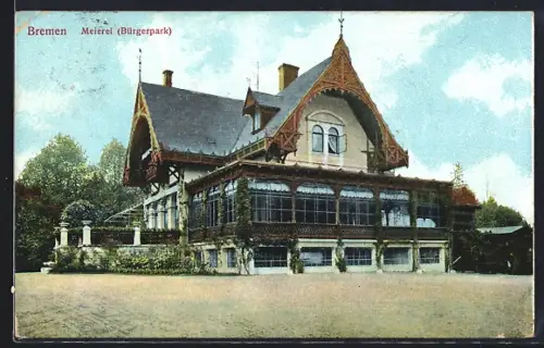 AK Bremen, Meiereipartie, Bürgerpark