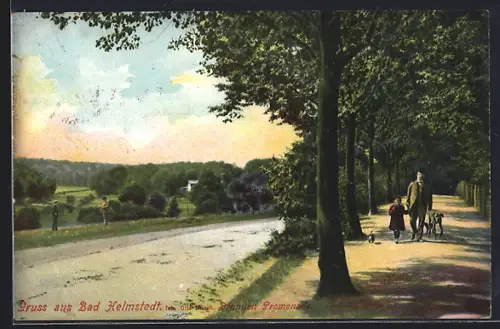 AK Helmstedt, Partie der Brunnen Promenade