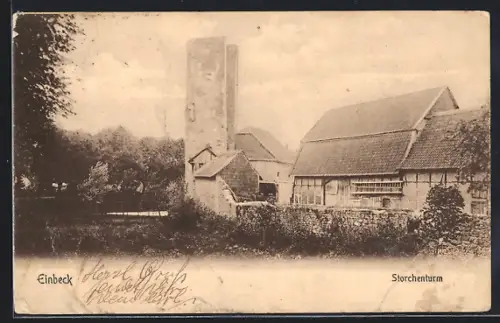 AK Einbeck, Blick auf den Storchenturm