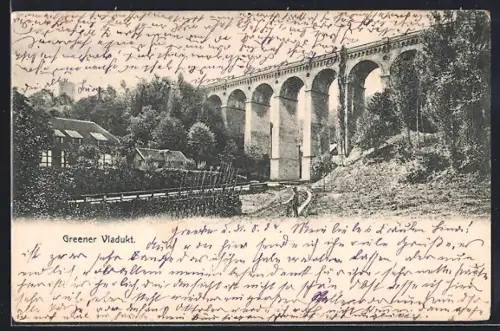 AK Greene, Blick auf das Viadukt