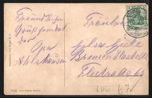 AK Einbeck, Strassenpartie am Marktplatz