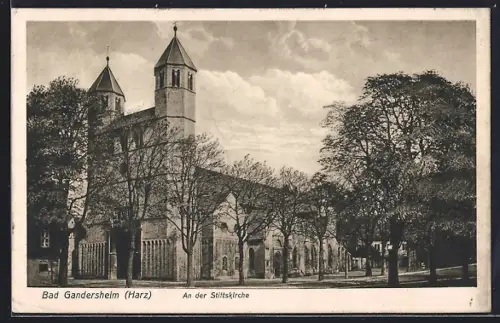 AK Bad Gandersheim, an der Stiftskirche