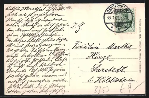 AK Gandersheim, Blick auf den Ort