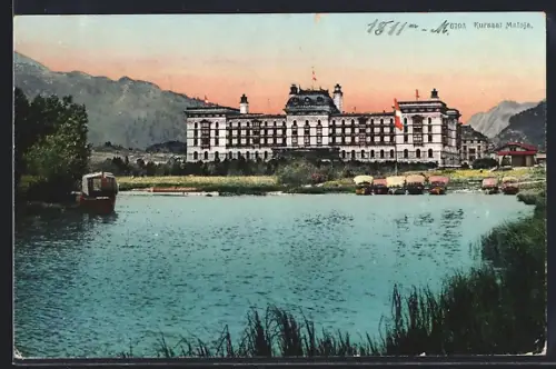 AK Maloja, Kursaal mit Bergen