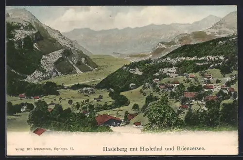 AK Hasleberg, Haslethal mit Hasleberg und Brienzersee