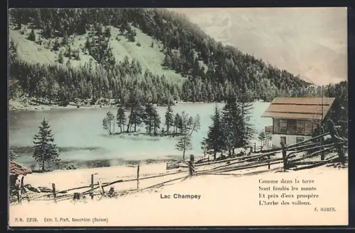 AK Martigny, Lac Champey, Panorama