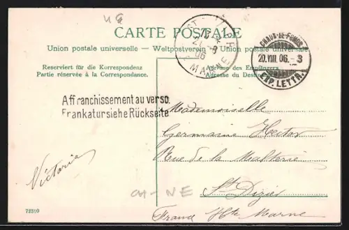 AK La Chaux-de-Fond, Vue générale